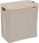 Кошик для білизни 5five Simply Smart Tidy двокамерний бежевий 80 л (3560233014450) - зображення 1