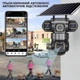 IP-камера уличная с аккумулятором и тройным объективом XON 4G 8000mAh Solar 1080P SmartCam (TCBSM23VB 3992) Черная - изображение 10