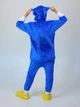 Женская кигуруми пижама взрослая и подростковая на молнии Kigurumi Ёж Соник Sonic Сине-желтый XL 175-185 см. (1099/3) - изображение 6