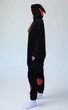 Женская кигуруми пижама взрослая и подростковая на молнии Kigurumi Косплей Аниме Наруто Акацуки Akatsuki Cosplay Черный S 145-155 см. (1107/1) - изображение 5