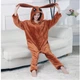 Женская кигуруми пижама взрослая и подростковая на молнии Kigurumi Покемон Иви Аниме Коричневый XL 175-185 см. (1109) - изображение 3