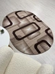 Ковер с невысоким ворсом Espresso 2х3 м. Овал Beige 02574D - изображение 4