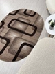 Ковер с невысоким ворсом Espresso 2х3 м. Овал Beige 02574D - изображение 5