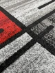 Ковер с невысоким ворсом Espresso 0.5х0.8 м. Овал Gray/Red 02239A - изображение 10