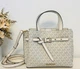 Сумка жіноча Michael Kors Emilia Small Logo Satchel білого кольору - зображення 3