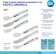 Набор столовых приборов Canpol Babies Exotic Animals металлический Розовый (9/477_pin2) - изображение 4