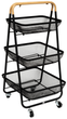 Wózek kuchenny 5five Simply Smart Mayaj na kółkach 48 x 41.5 x 86 cm Czarny (3560233533609) - obraz 1