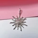 Серебряная подвеска подвес Солнце в белых камнях серебро 925 пробы Родированное 3294р 4.20г - изображение 3