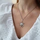 Серебряная подвеска подвес Солнце в белых камнях серебро 925 пробы Родированное 3294р 4.20г - изображение 7
