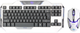 Zestaw przewodowy E-blue Auroza White (EKM811WHUS-IU) - obraz 1