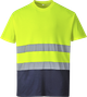 Футболка двухцветная Portwest Cotton Comfort S173 L Желтый/Темно-синий - изображение 5