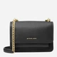 Сумка крос-боді через плече жіноча з натуральної шкіри маленька Michael Kors Claire Sm Xbody 32T4GC7C1T 001 Чорна (800070349065) - зображення 1