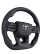 Анатомический руль для Toyota Land Cruiser 100, Prado 120. Кожа. Логотип – хром. - изображение 3