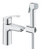 Смеситель для раковины с гигиеническим душем Grohe Eurosmart New (23124003) - изображение 1