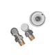 Комплект для підключення радіатора Koer SET-23 - 1/2'' кутовий з термоголовкою, клікове кріплення (KR5284) - зображення 4