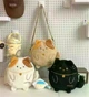 Детская игрушка Сумочка плюшевая Котик, ремешок, на молнии, в пакете, 25х22х13 см белый M 18430 - изображение 2