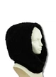 Женский капор-капюшон меховой (Барашек) (One-size) Черный - изображение 1