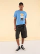 Футболка хлопковая длинная мужская Trendyol TMNSS25TS00158 L Blue (8684737398450) - изображение 3