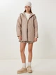 Куртка демисезонная удлиненная с капюшоном женская Happiness OH00064 36 Beige (8684347420596) - изображение 3