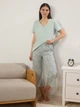 Пижама (футболка + штаны) женская Trendyol THMSS24PT00210 L Green (8684737292000) - изображение 1
