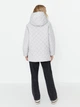 Куртка демисезонная удлиненная с капюшоном женская Trendyol TWOAW23MO00131 XS Gray (8683047119359) - изображение 2