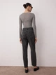 Джинси Slim Fit жіночі Trendyol TWOSS23JE00085 36 Anthracite (8683048429716) - зображення 2