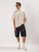 Футболка хлопковая длинная мужская Trendyol TMNSS25TS00161 L Stone (8684737442566) - изображение 3