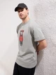 Футболка хлопковая длинная мужская Trendyol TMNSS25TS00158 S Gray (8684737398375) - изображение 3