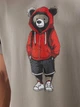 Футболка хлопковая длинная мужская Trendyol TMNSS25TS00158 S Gray (8684737398375) - изображение 5