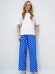 Пижама (футболка + штаны) женская Trendyol PJM-X13909 40 Saks Blue (6078410177241) - изображение 1
