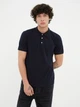 Поло длинное мужское Trendyol TMNSS20PO0009 2XL Navy Blue (8682165431831) - изображение 2