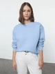 Свитшот женский Trendyol TWOAW24SW00101 L Light Blue (8684737659902) - изображение 1