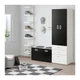 Шафа зі лавкою IKEA (ІКЕА) STUVA / FRITIDS 150х50х192см білий чорний (292.661.17) - зображення 3
