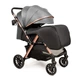Прогулянкова коляска з перекидною ручкою Ninos Maxi 2, Dark Grey Gold - изображение 3