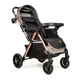 Прогулянкова коляска з перекидною ручкою Ninos Maxi 2, Dark Grey Gold - изображение 5