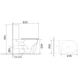 Бачок до унітазу-компакту Mixxus Bevel-0407-T1 Tank 630х350х795 зі зливною арматурою (MI8323) - изображение 5