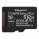 Картка пам'яті MicroSDXC 512 GB UHS-I Class 10 Kingston Canvas Select Plus R150MB/s (SDCS3/512GBSP) ( 18849 ) - изображение 1