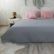 Покрывало Руно 150х220 VeLour Pink and Grey ромб 360.55_Pink and Grey ромб - изображение 2