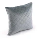 Подушка Руно 40х40 декоративная Velour "Dark Grey ромб" 311.55_Dark Grey ромб - изображение 1