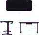 Biurko gamingowe ULTRADESK Frag V3 Black (UDESK-FG-BB) - obraz 6