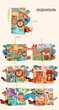 Книжка Джунглі (Animals) 21*12 см, пищить, шарудить, розвиваюча, для малюків від народження - зображення 11