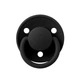 Пустушка BIBS 0-3 years De Lux Silicone - Black - зображення 1