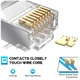RJ45-ZTM-CAT7-PSDJ - Разъем RJ45 8P8C 1шт проходной штекер для витой пары Cat6A-Cat7 - изображение 4
