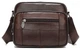Сумка чоловіча флотар шкіряна Vintage 14988 Коричнева - зображення 1