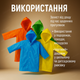 Детский дождевик полиэтилен для школы 140-170 см плащ с капюшоном накидка с липучками легкая - изображение 4