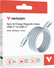 Kabel Verbatim 60 W, USB-C–USB-C, 120 cm Blue (31852) - obraz 4