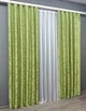 Комплект готовых штор VR-Textil Жаккард Вензель № 297ш Салатовый 150х270 см 2 шт (30-047) - изображение 4