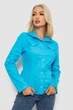 Рубашка женская однотонная, цвет голубой, XS, 230R068-2 - изображение 1