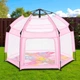 Детский каркасный манеж складной Bambi MR 1512 Powder Pink палатка автоматическая детская каркасная 146×127×110 см с чехлом Розовый - изображение 2