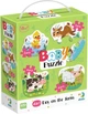 Пазл DoDo 4 в 1 Baby puzzle. День на ферме 13 элементов (4823115912473) - изображение 1